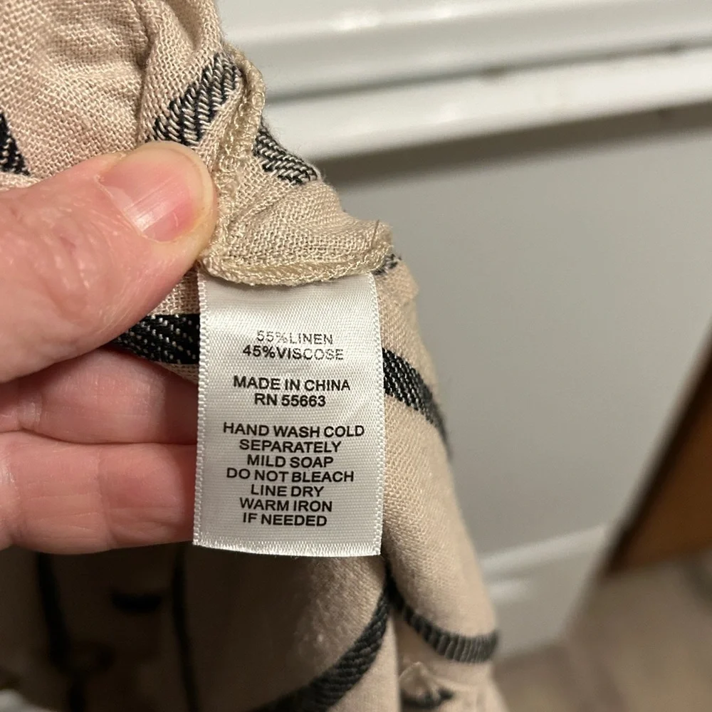 NWT Tahari Black and White Striped Wide Leg Pants - Picture 14 of 14